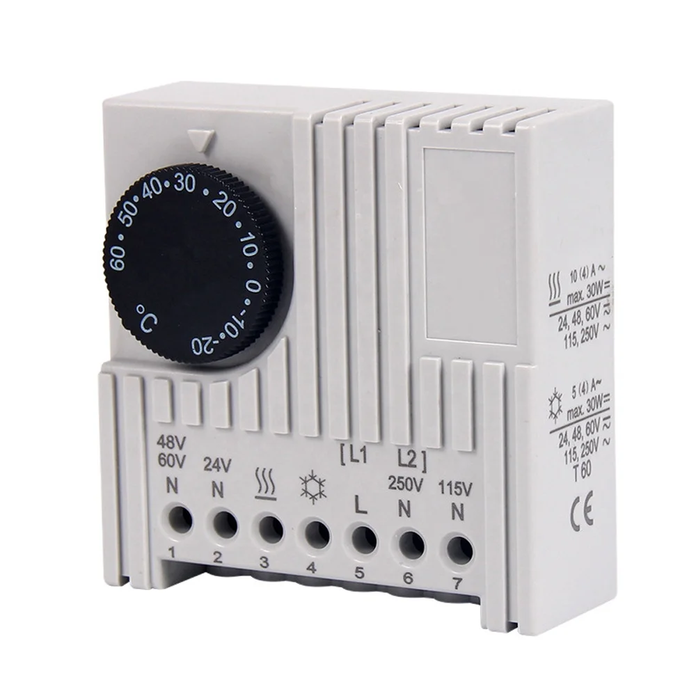 Taidacent AC Automatic Constant Thermo Fan Controller Electrical Cabinet Thermostat Temperature Control Switch for Heater Fan