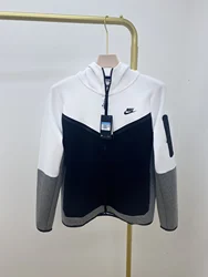 Hot Sell Men Nike Lightweight Sportswear Tech Fleece Cardigan Hoodie Comfortable Sweatshirt Hoodie