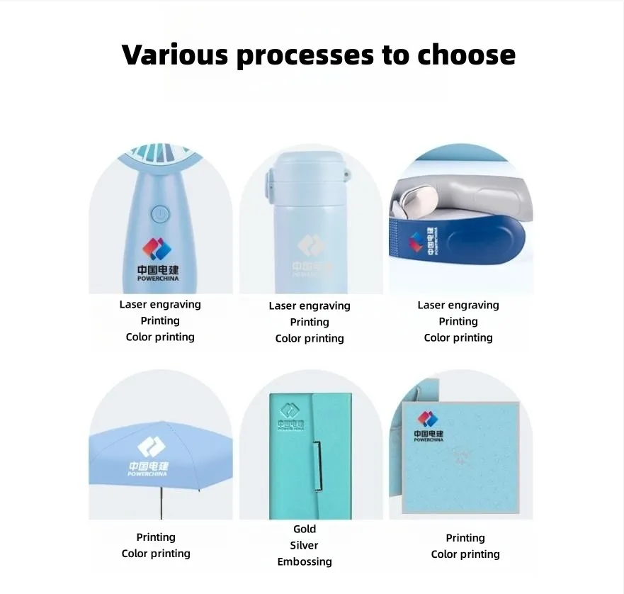 Winnel Gadgets 2023 New Idea Custom Logo Printing Fan Water Bottle Towel and Umbrella Luxury Business Gift Set for Men and Women