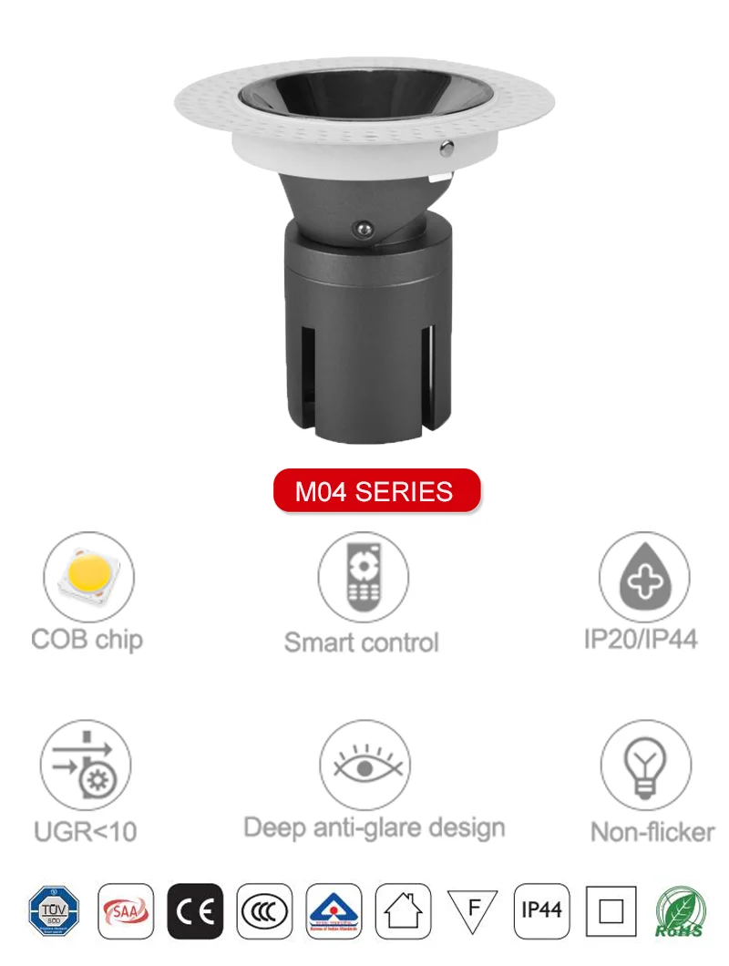 Low Price Suppliers Spot Lights Led Ceiling Light Indoor Led Recessed Down light Adjustable New Design Gold Led Downlight