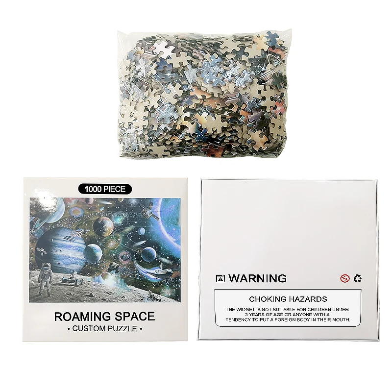 Hot Sale Wholesale Custom Space Travel 1000 Pieces Customized Jigsaw Puzzles For Adults