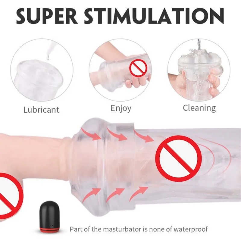 Male Masturbation Squirting Toy Auto Homemade Silicone Male Masturbator