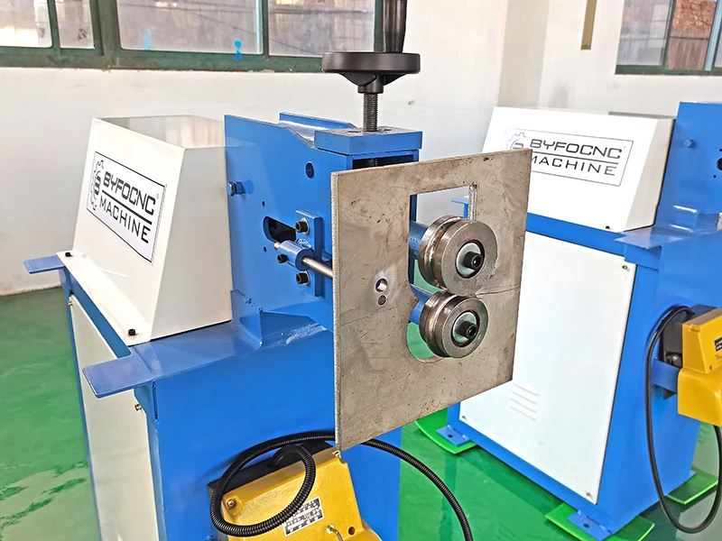 BYFO HVAC round duct sheet metal bead roller swag rotary machine