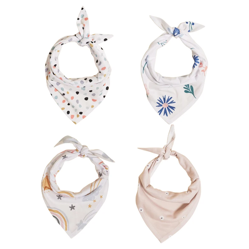 Plaid Painting Bibs Dog Scarf Bandana Washable Adjustable Kerchief Customizable Triangle Dog Bandana