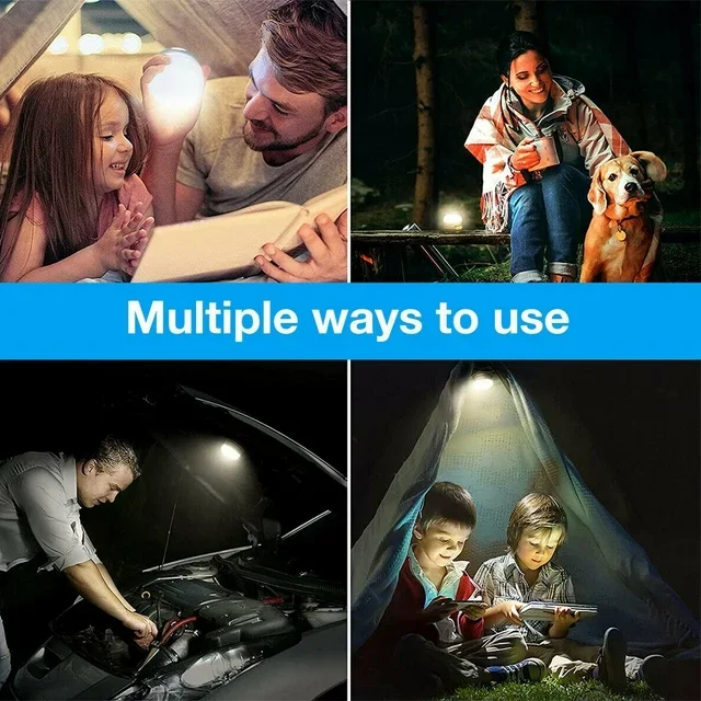 Solar Lights Outdoor Tent Lamp Usb Rechargeable Bulb Led Camping Portable Lanterns Emergency Lamp Hiking Solar Lights