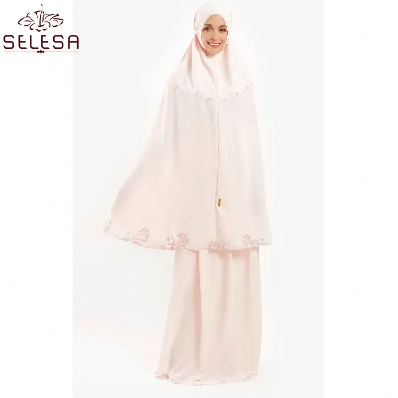 Abaya одежда симпатичный мусульманский коврик из двух частей с длинным рукавом мусульманские платья хлопковое мусульманское Молитвенное платье
