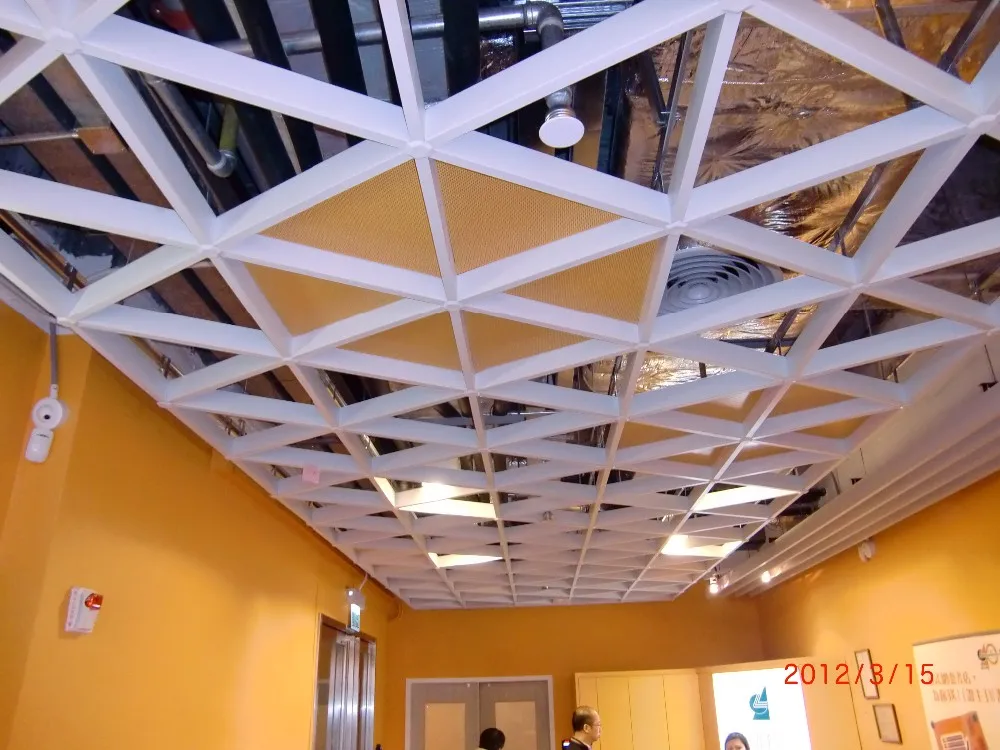 Ceiling Panel Fire Proof Grille Ceiling Board Interior Metal Modern Factory Price Decorative Aluminum Suspended Ceilin Grid MB-1