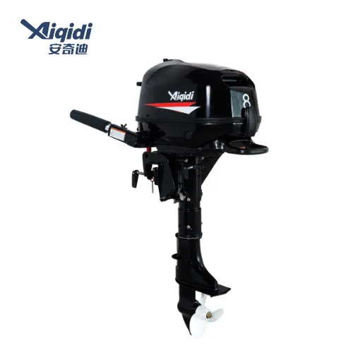 AIQIDI Portable Outboard Motor 4-Stroke 8HP Long/Short Shaft Boat Engine with Tiller Control