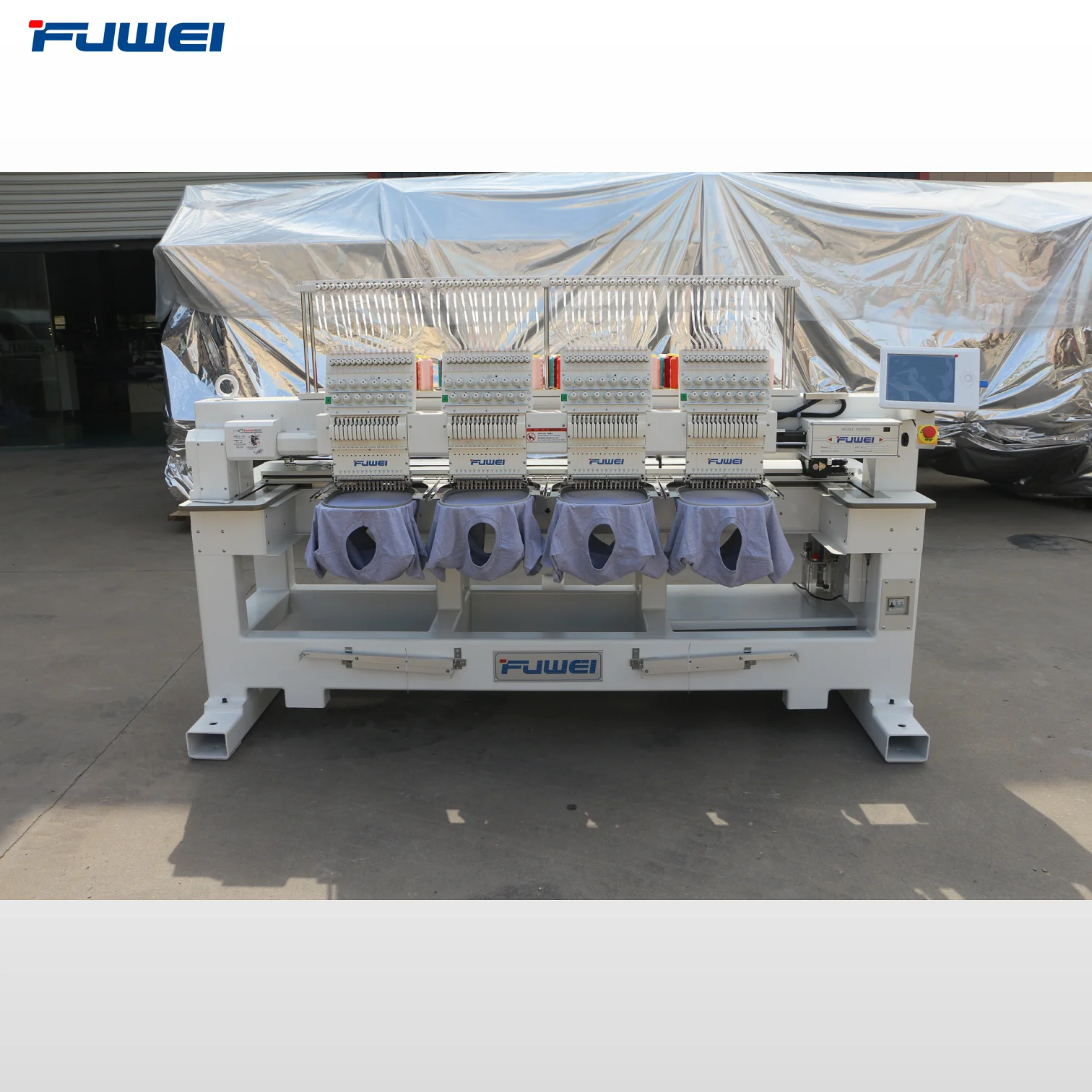 Fuwei computerized high speed  6 heads embroidery machine fuwei brand with good factory price