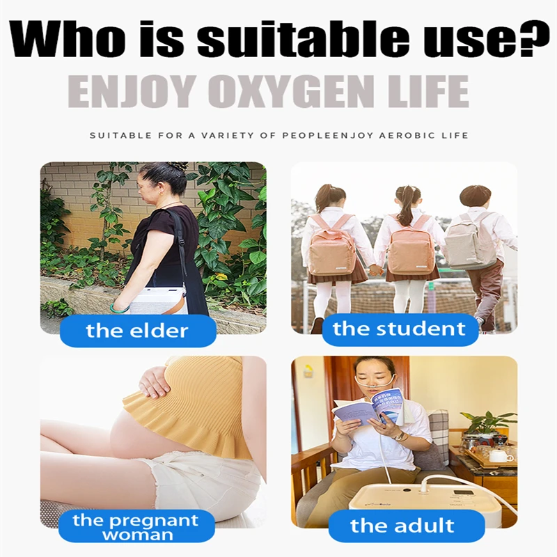 New Factory Price 5 Liters Oxygen Concentrator Price Portable 5l Oxygen Generator Device With Rechargeable Battery