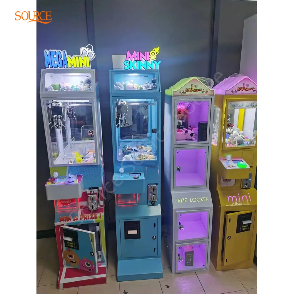 Customized Small Mini Mega Rent Claw Machine Toy Prize Vending Crane Game Machine With Bill Acceptor