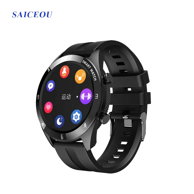 Smart Health Sports Watch Full Screen Touch Blue Tooth 5.0 Heart Rate Monitoring IP68 Waterproof Smartwatch with Kids GPS