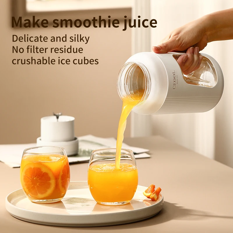 Electric USB Portable Juicer Mini Blender and Smoothies Four Blades Great for Mixing Portable Blender