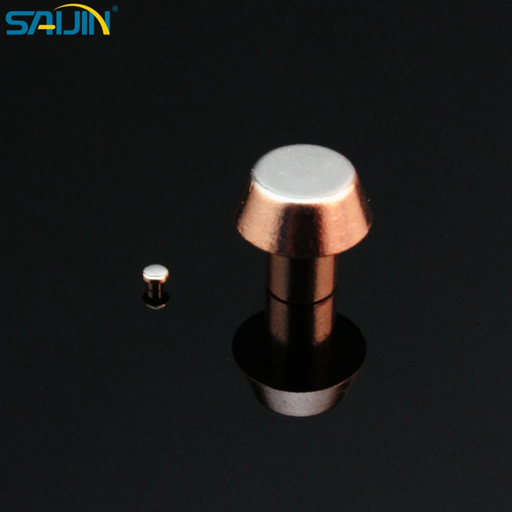 Electrical silver copper bimetal rivet contact for switch