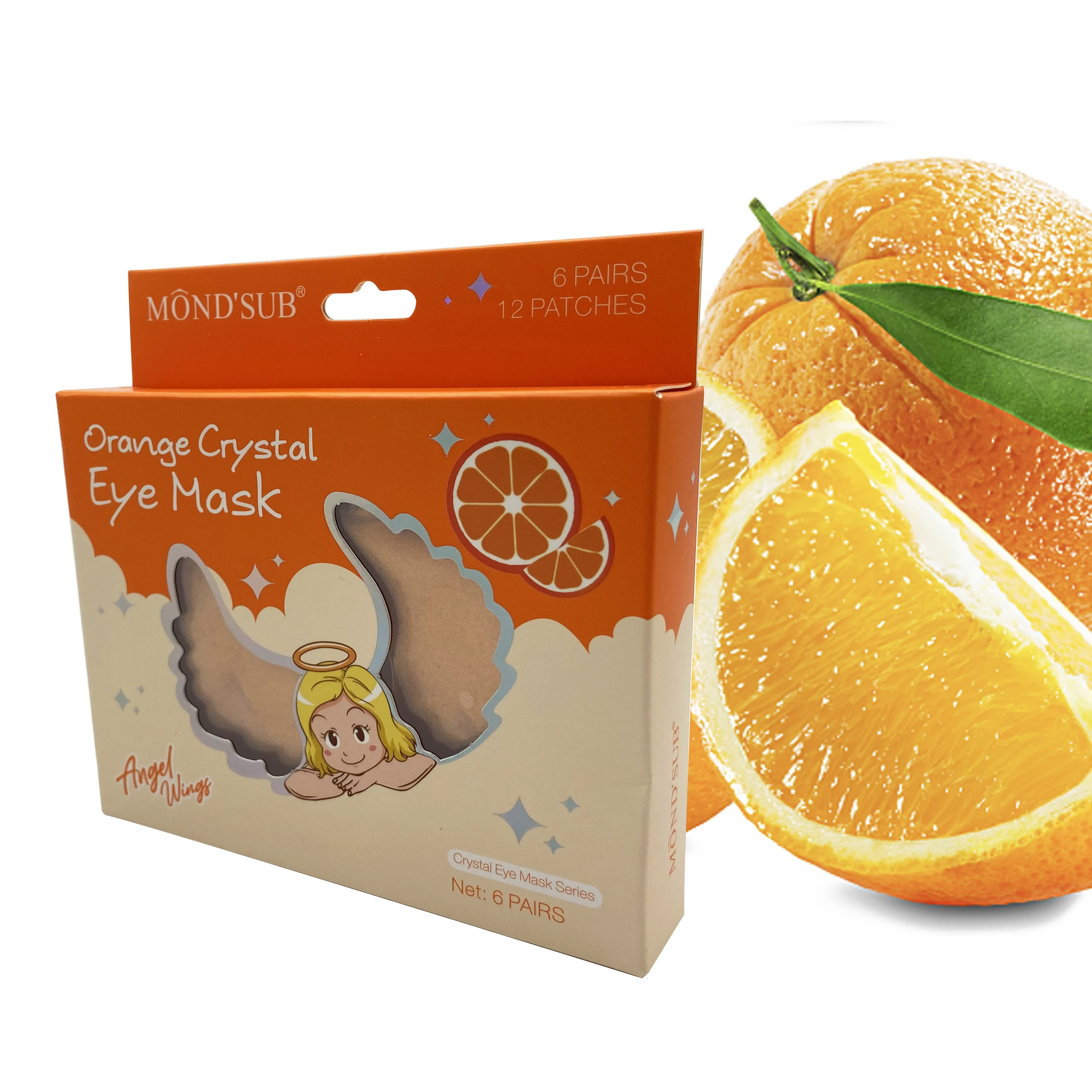 New High Quality Organic Moisturizing Colorful Jelly Angel Shape Crystal Anti-wrinkle Eye Mask