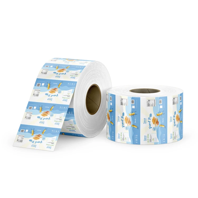 Custom Printed Packaging Food Grade Sugar Sachet Mylar Plastic Film Roll For Liquid Sachet Drinks Packaging