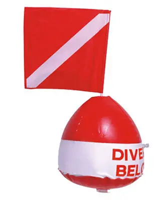 High Visible Durable Portable Diving Inflatable Float Signal Floater Buoy Bal with Dive Flag For Diving, Snorkeling