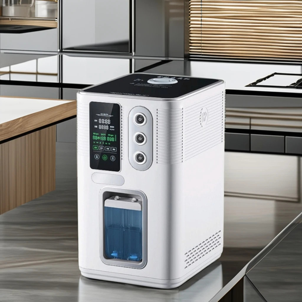 Gas Machine SPE PEM Hydrogen Gas Inhaler Portable 150ml H2 Therapy Mini Brown Gas Generator