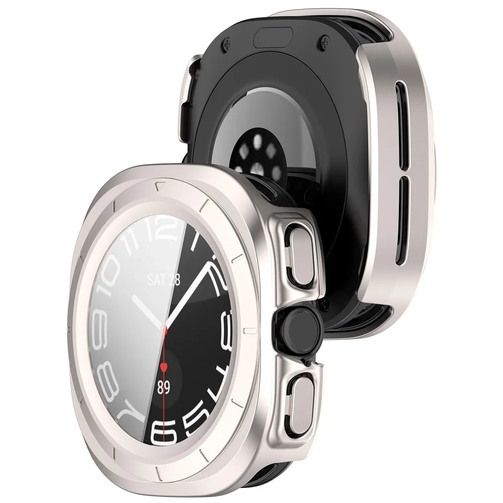 Для Samsung Galaxy Watch Ultra 47 мм Защитная крышка экрана + Закаленное стекло пленка Жесткий Чехол для ПК