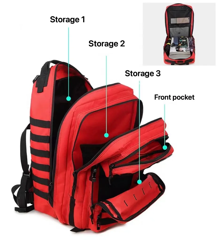 Factory Direct High Quality 45L Tactical Molle System Backpack for Men Hot Sale 900D Oxford Nylon Lining Hiking Backpack