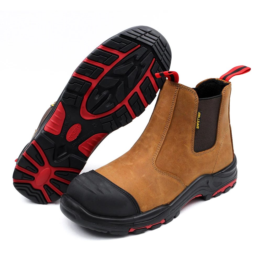 Hot Sale SAFETYBOY YL1852 Custom Safety Work Boots Suede Upper Steel Toe Steel Sole Hard Construction Men Safety Shoes