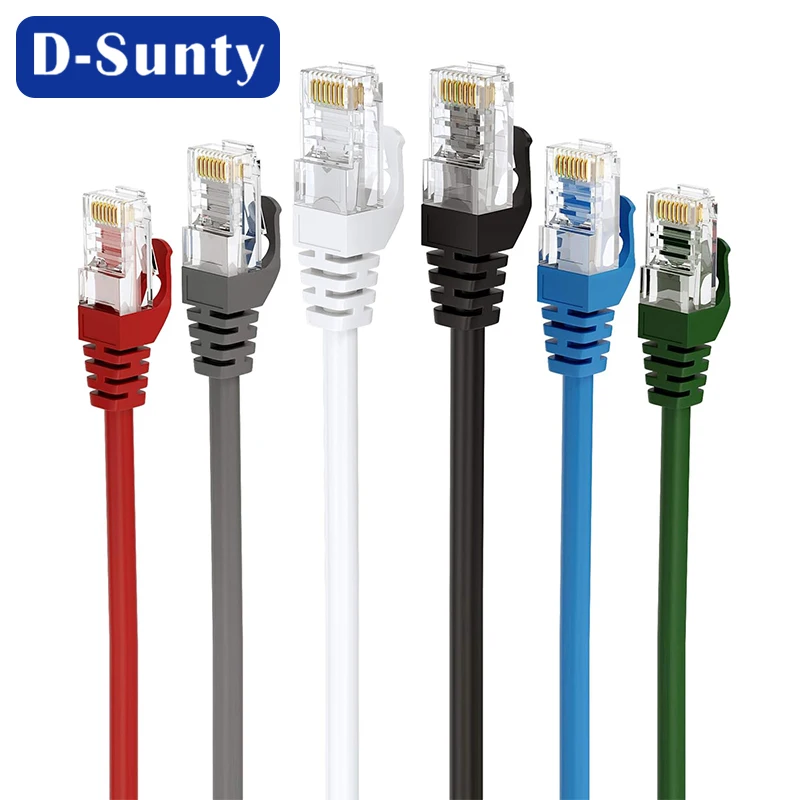 cat6 RJ45 Ethernet cable CAT 6 Black 24AWG patch cord lan cable UTP Bare Copper CCA Network cable communication