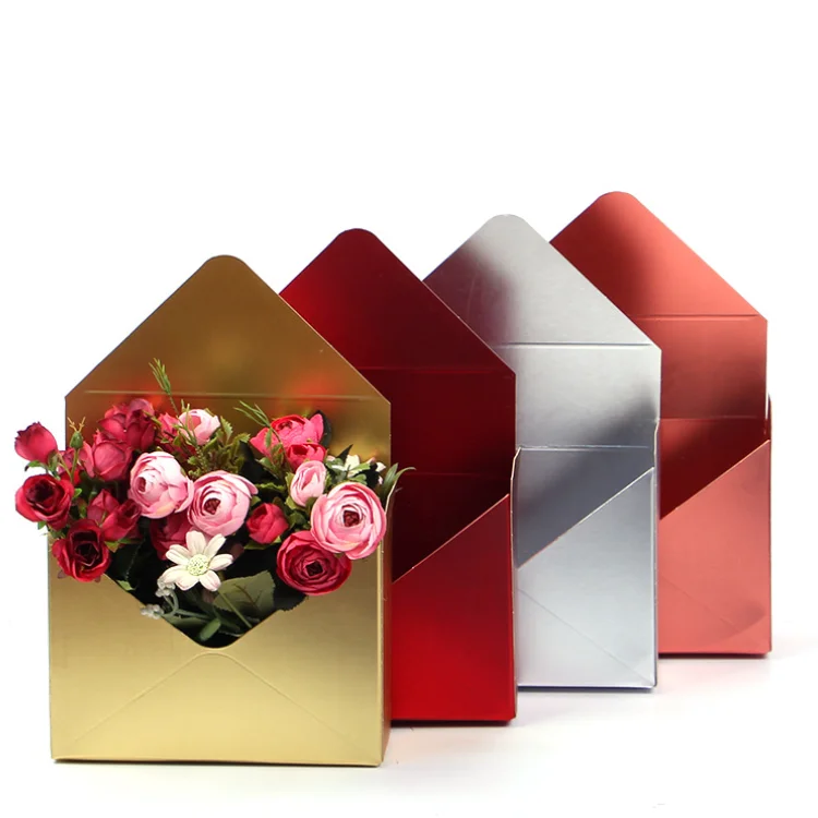 Creative Packaging Handmade Folding Envelope Flower Box
