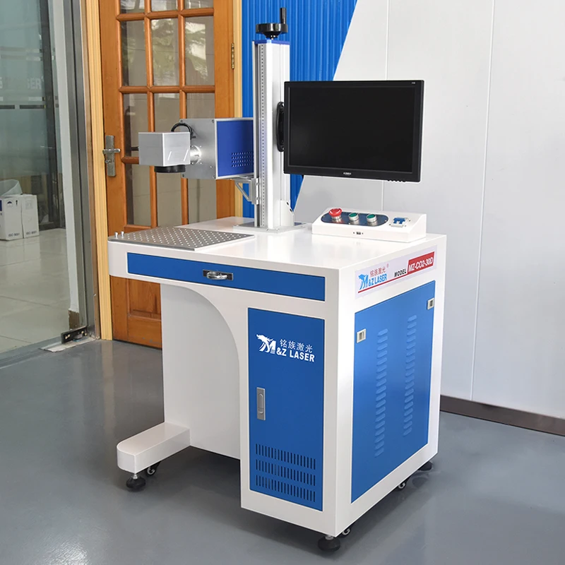 Multifunctional CO2 Galvo Laser Marking Machine Used Sawmill Farm Home Use Restaurant Air Cooling EZCAD AI LAS DXF DAVI SINO
