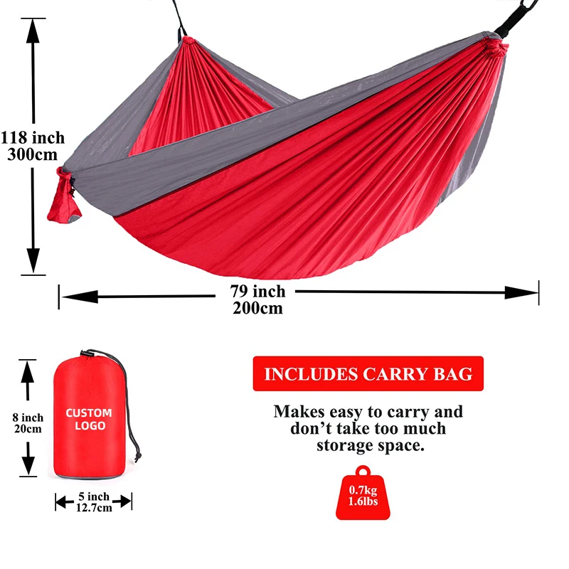 Hot sale travel camping hammock double person stitching print garden indoor hammock swing hammock