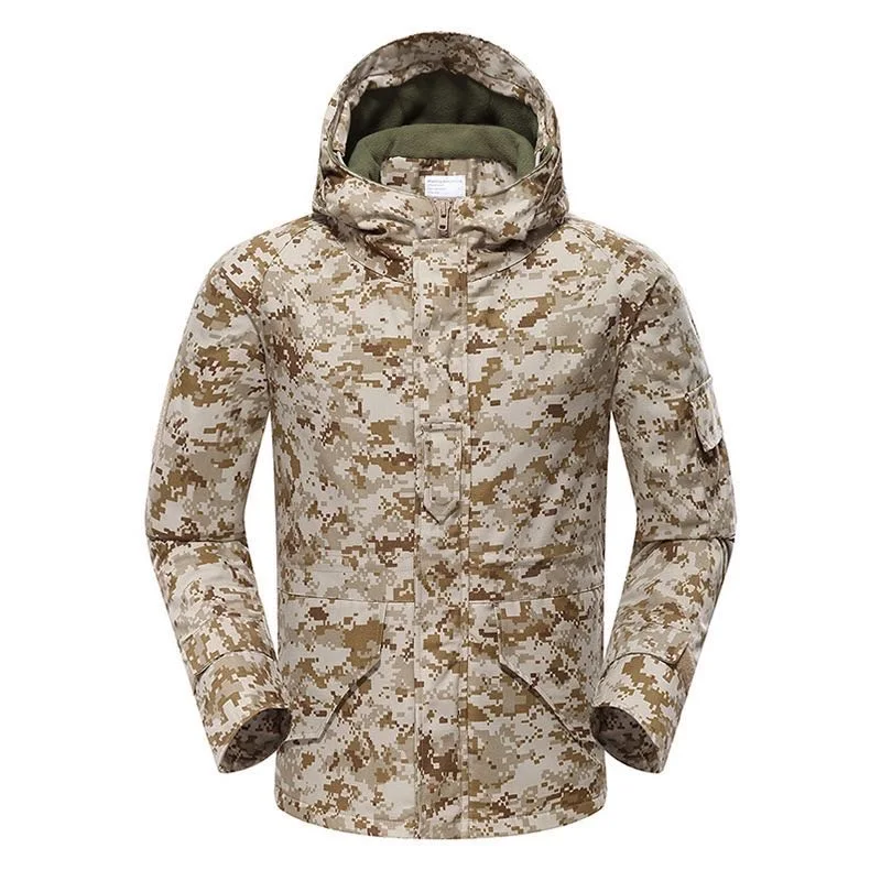 Men Waterproof polyester Polyester / Cotton YAKEDA Outdoor Tactical Camouflage CP Men G8 Jacket