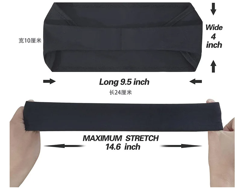 Sports Headbands for Men,Sweatband Headbands for Running,Cycling,Football,Yoga,Hairband for Women and Men