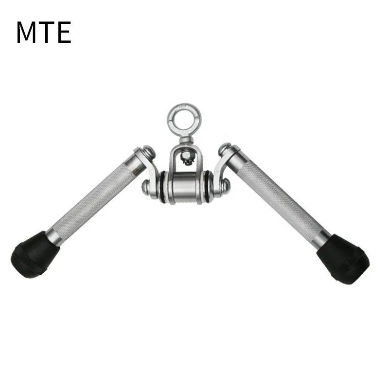 Pro Series 360 Swivel Steel with Chrome finish Cable Machine Attachments cable handle for Home Gym Equipment