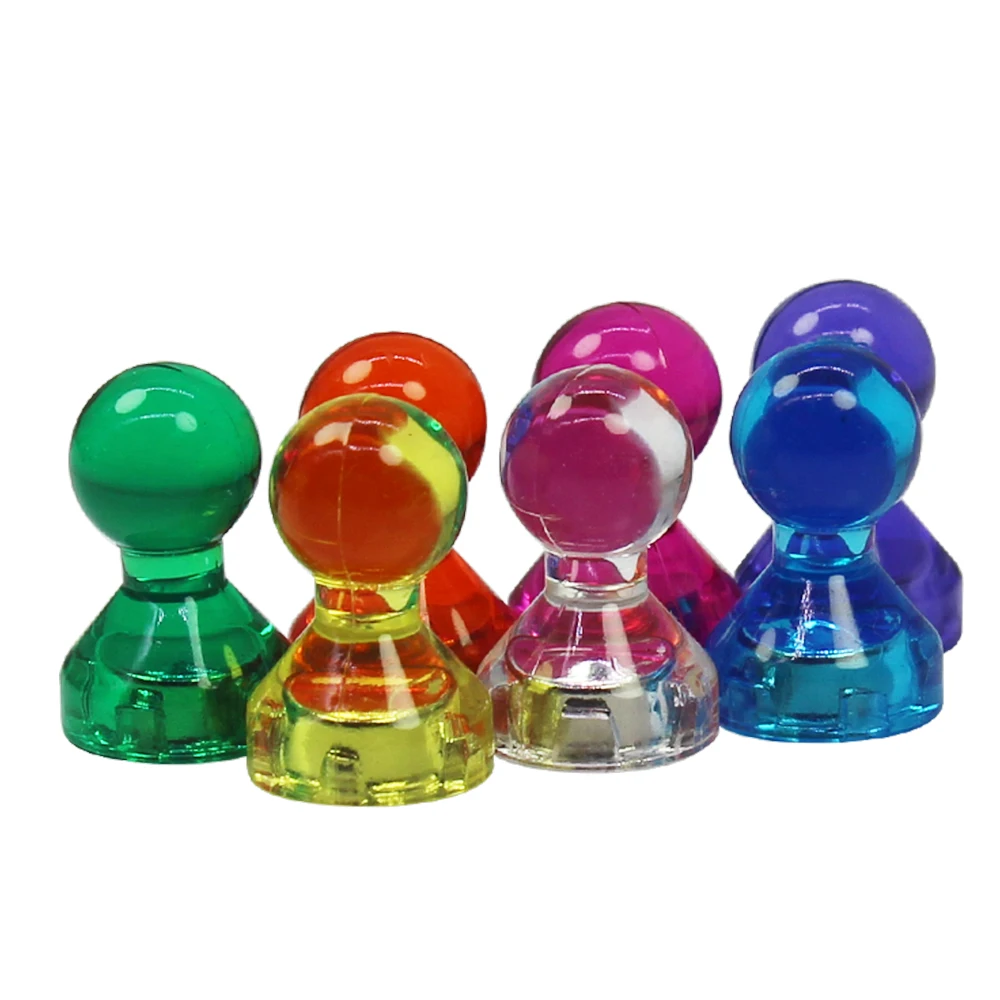 D11X17mm D15X21mm D21X25mm colorful  Clear transparent magnetic push pins