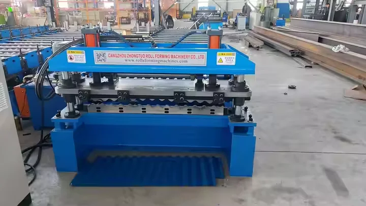 ZTRFM Full Automatic Roofing Sheet Color Coated Corrugated Steel Plate Making Machine Roll Forming Machine