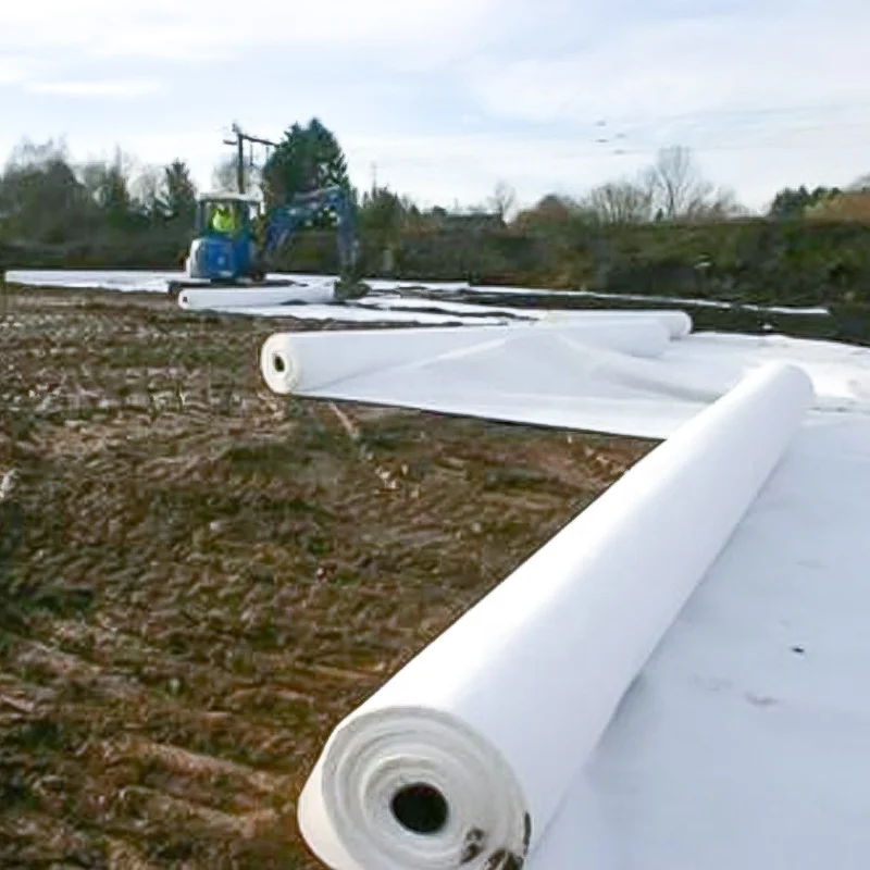 High quality cheap custom nonwoven geotextiles PE short fiber nonwoven geotextile