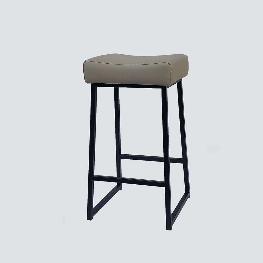 NS FURNITURE PU PV leather bar chair modern style metal base high stool for bar table new recommended club furniture