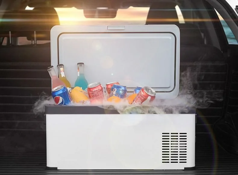 35L Dual Zone  Ac 12v Freezers Box 12 Volt Fridges Mini Rv Boat Car Compressor Fridge Portable Refrigerator For Camping Outdoor