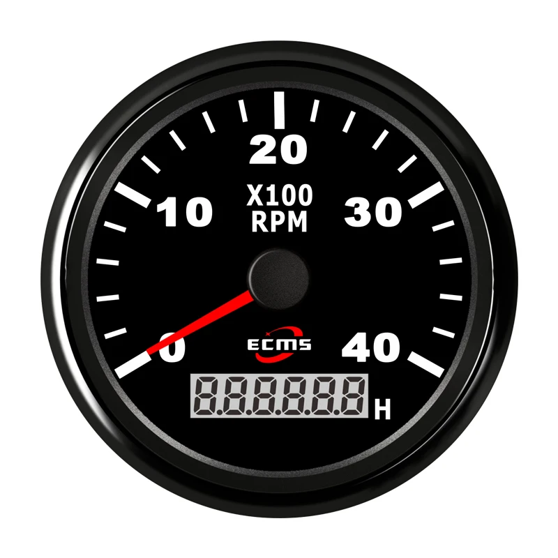  Белый Тахометр дизельного двигателя 85 мм 4000 об/мин
