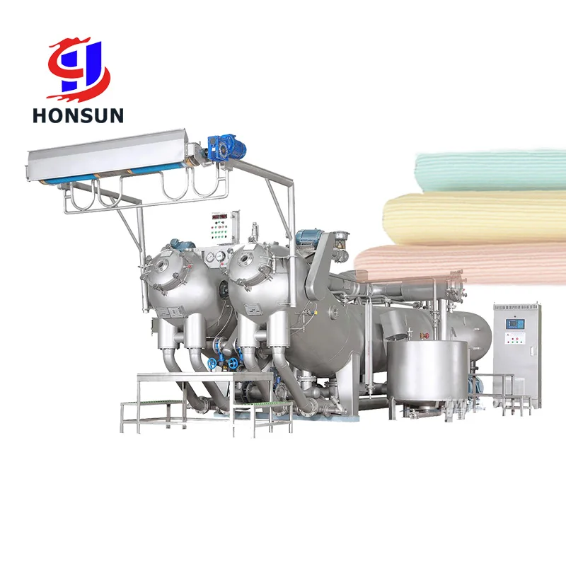 High temperature overflow knit towel fabric dyeing machine price