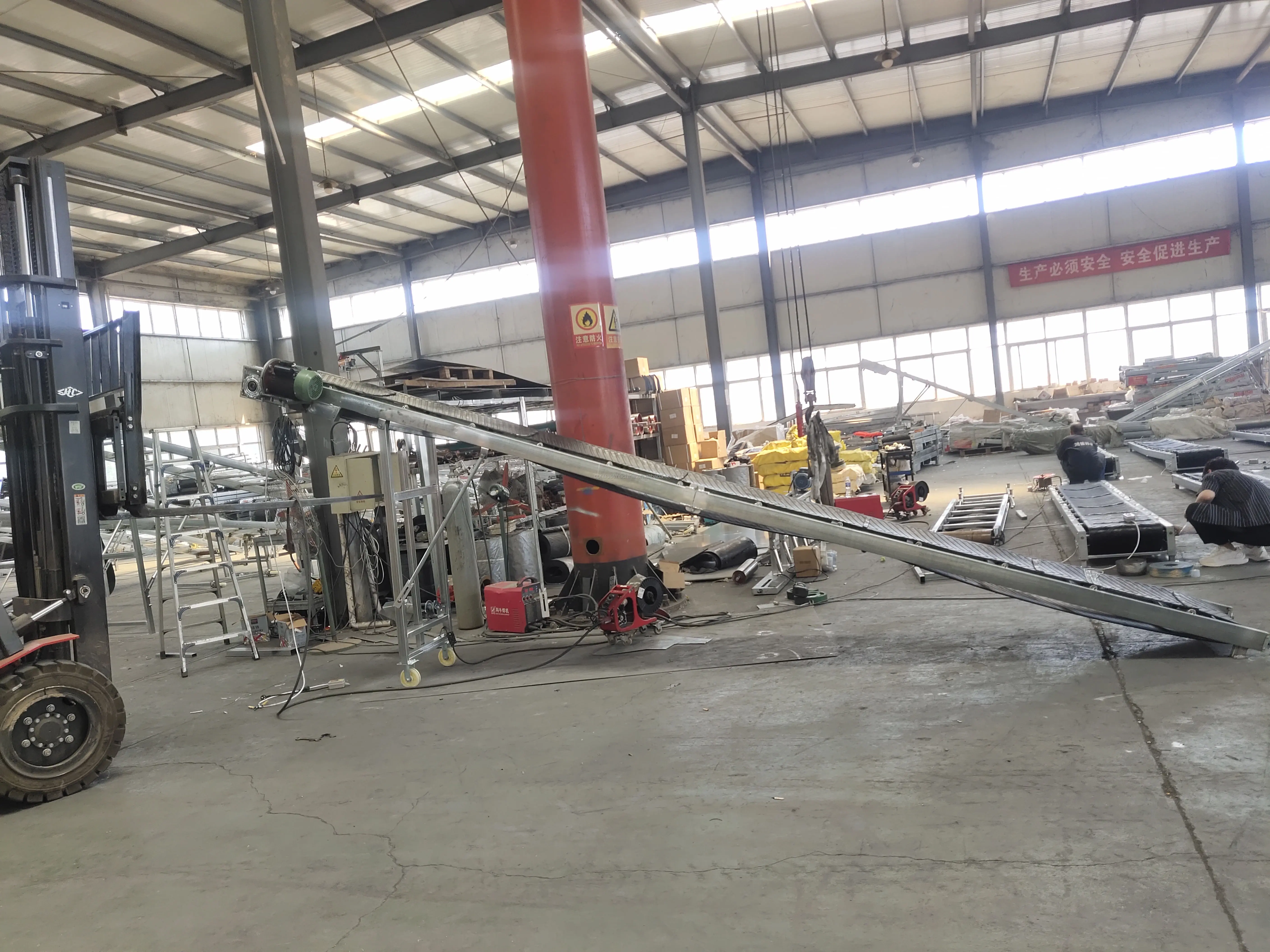 2025 Hot Sale Mortar Bag Small Conveyor Belt Drum Motor Conveyor