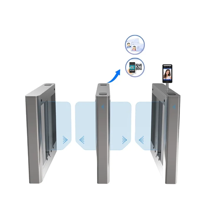 Automatic security turnstile qr code reader fast speed gate with access control swing turnstile barrier gates For Gym
