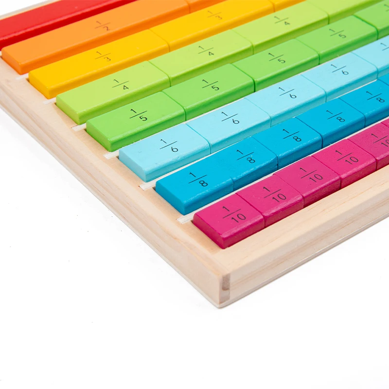 Montessori teaching AIDS math learning color decimal stick score stick kindergarten early education center educational toys
