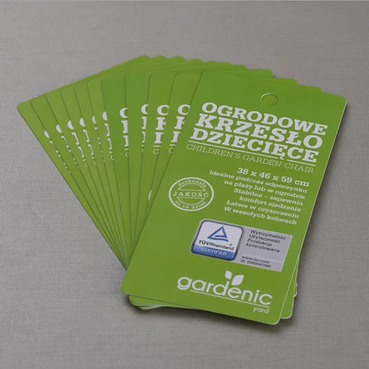 The manufacturer supplies PVC cards custom-made high light plastic custom hole punch hang tag