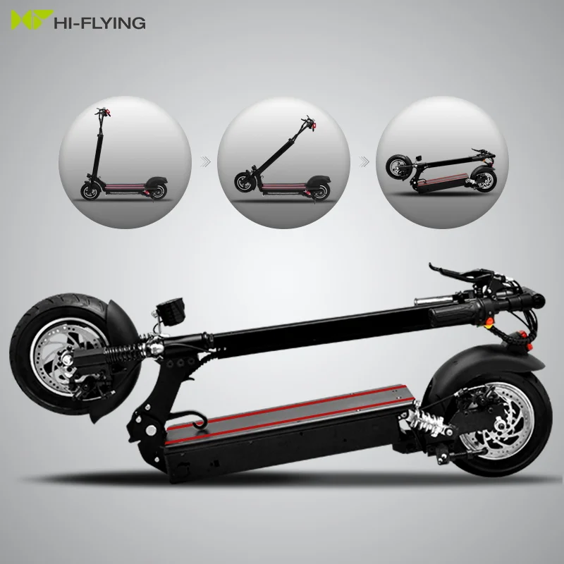 E-scooters 600W Motor 48V 12Ah Battery Folding 10inch Pneumatic Tire Big Scooter Big Scooter Electric Scooters