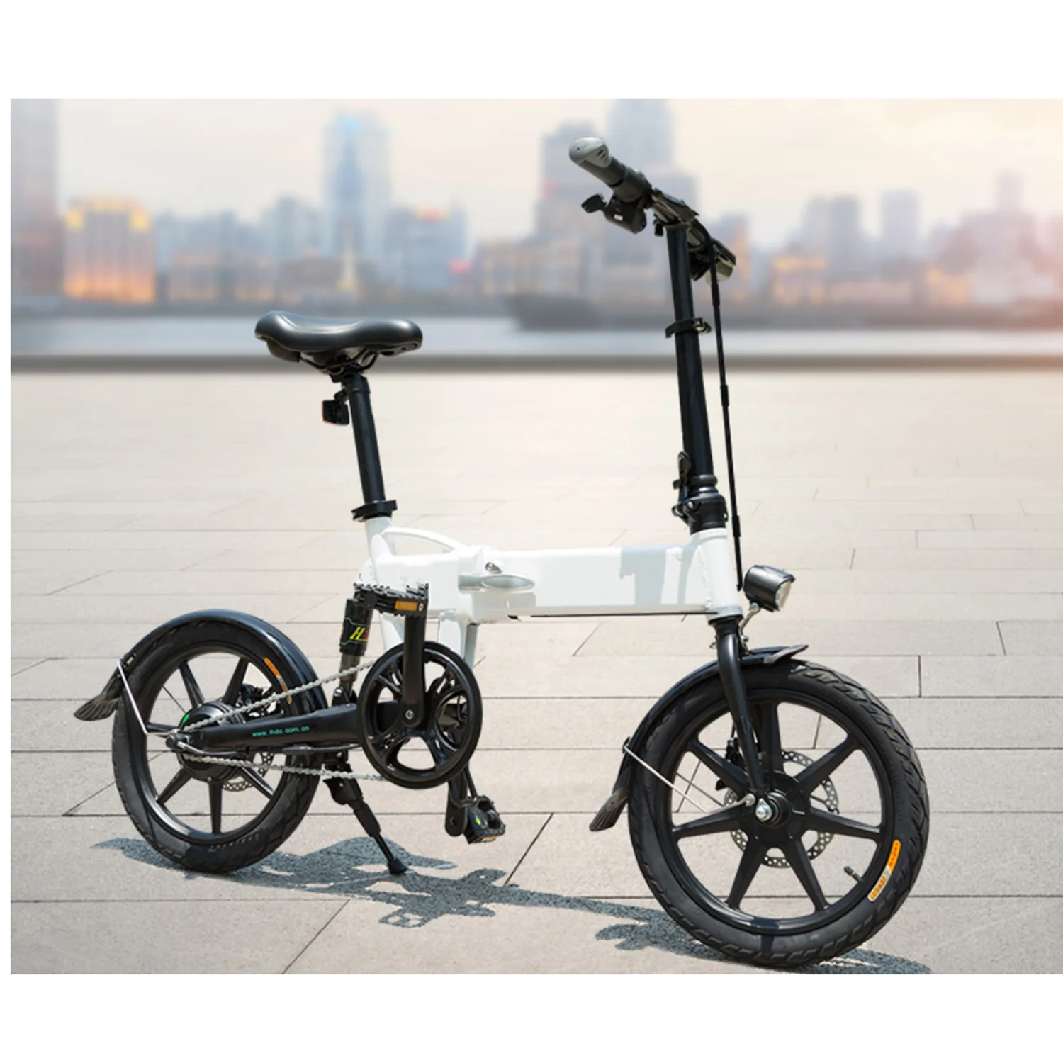 
Shockproof folding electric power bicycle all in one wheel aluminum alloy scooter 