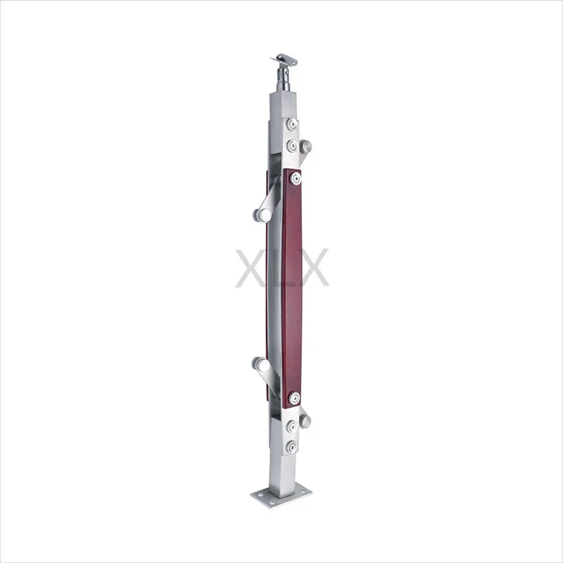 Easy installation stainless steel glass railing pillar balcony balustrades handrail stairs stand post column China hardware