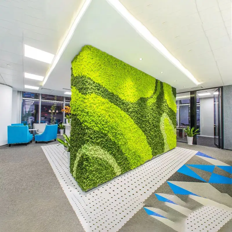 Colorful Artificial Moss Preserved Live decorative  for Landscape wedding Decoration restaurant