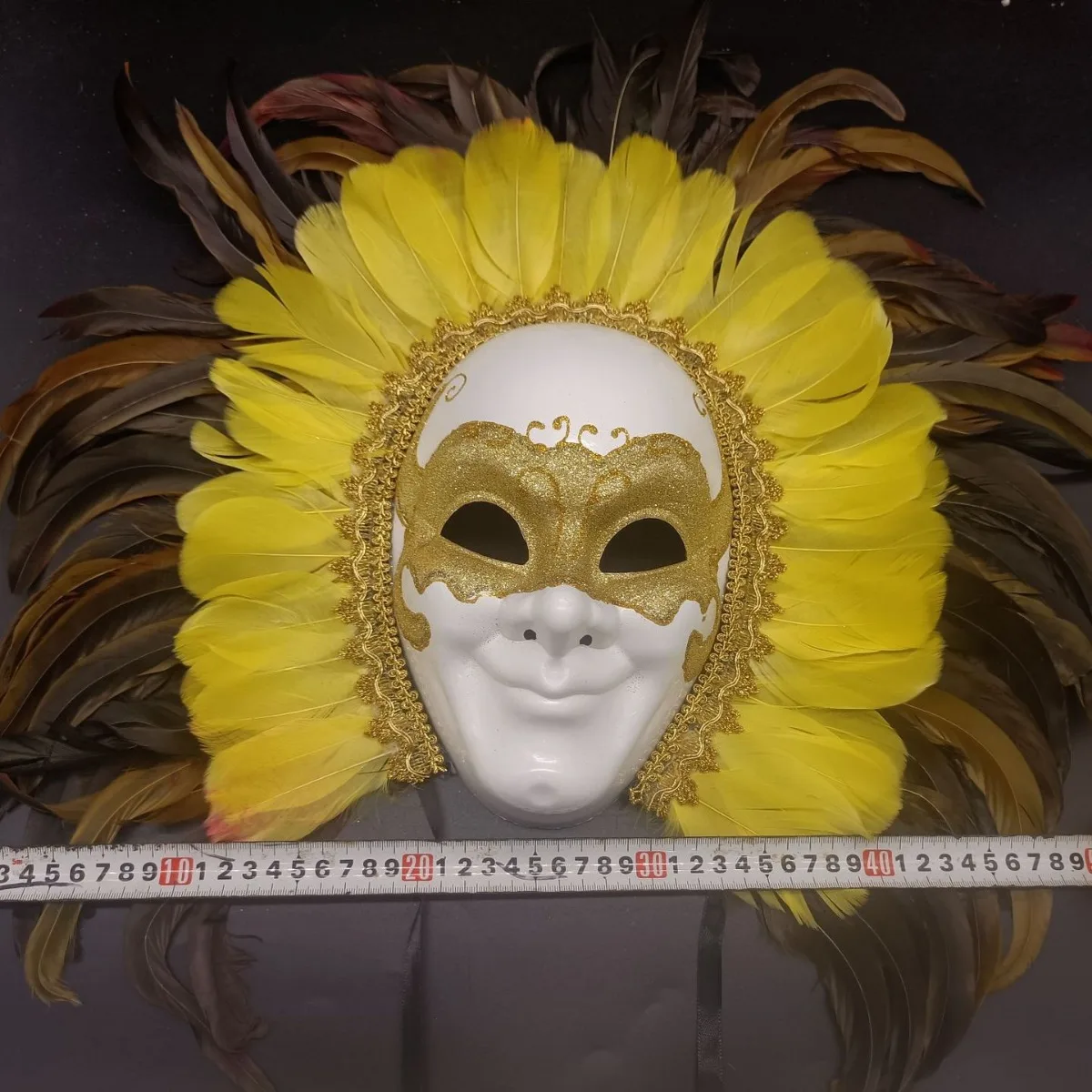 Adult Carnival Party Venice Feather Mask Halloween Stage Performance Venetian Masquerade Mask