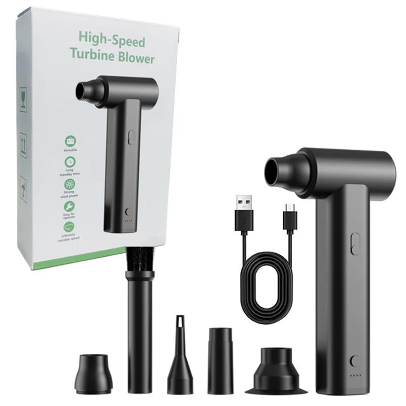 Mini Turbo Jet Fan Air Blower aluminium jet engine table fan turbo ventilation jet fan logo