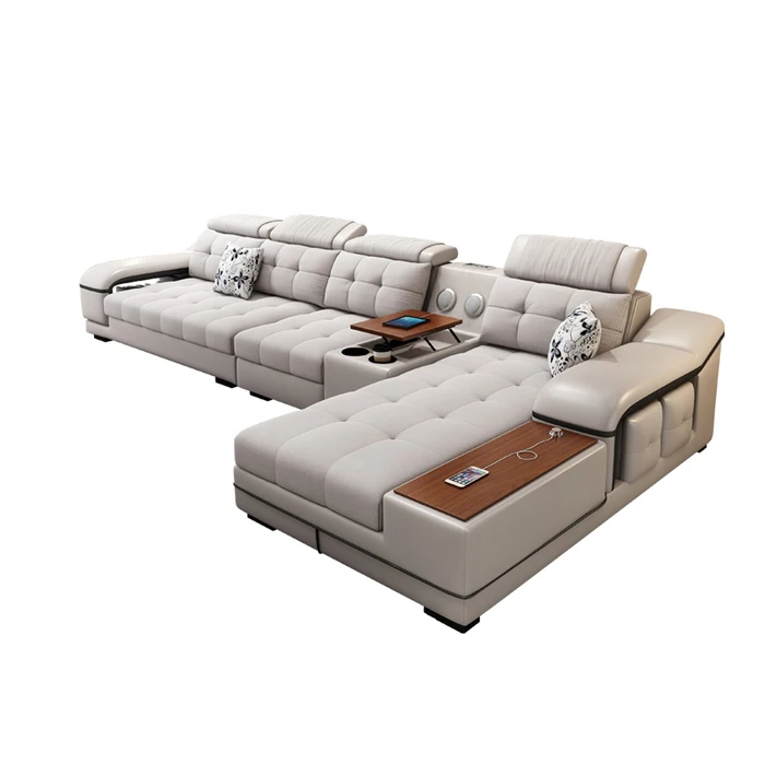 removable multifunction usb fabric luxury corner couch set furniture living room sofa
